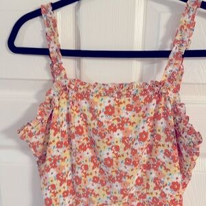 Pink Lily Floral Midi Dress